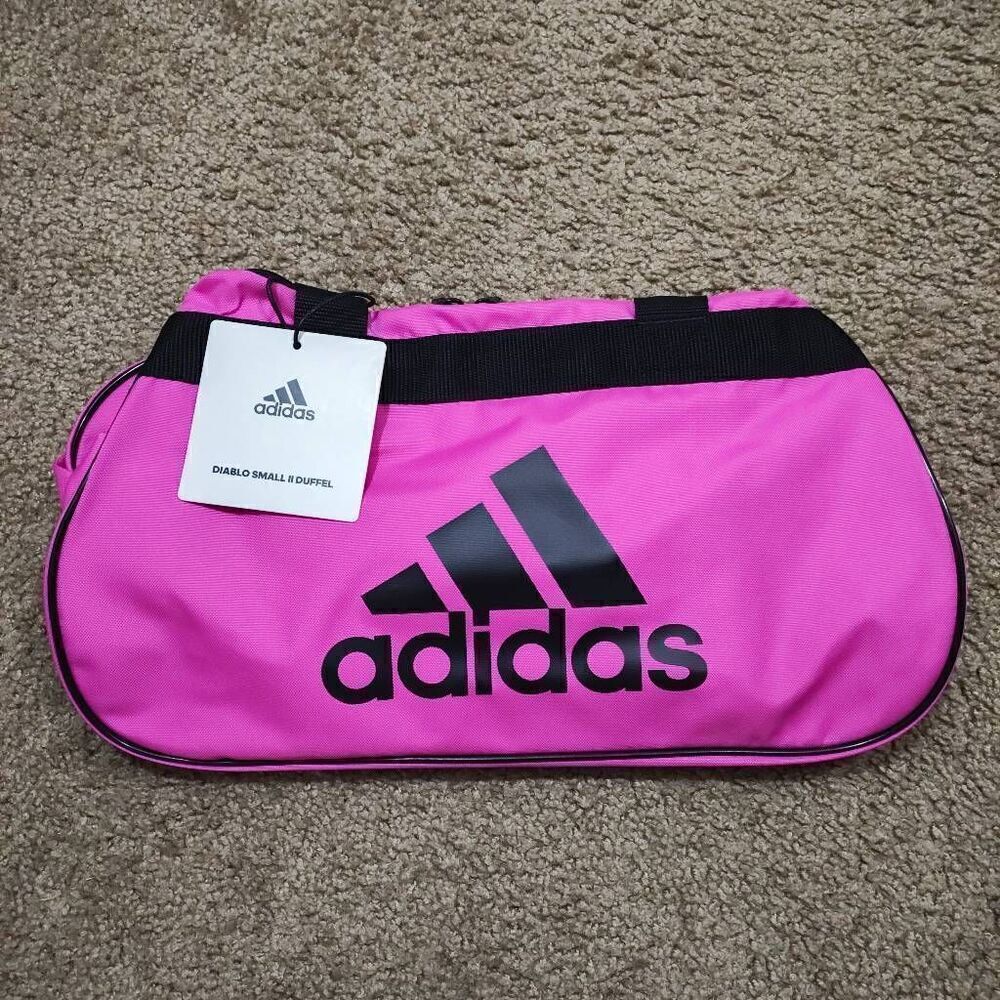 Adidas Diablo Small Duffel Athletic Training Bag Unisex Pink Black